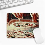 Naples Pizza on the making Small Mousepad Front