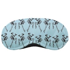 Jogging Lady On Blue Sleeping Mask by TetiBright