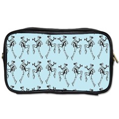 Jogging Lady On Blue Toiletries Bag (two Sides) by TetiBright