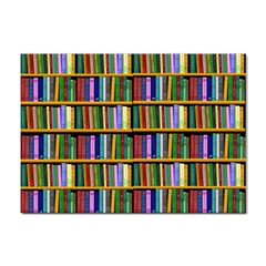 Books On A Shelf Sticker A4 (10 Pack) by TetiBright