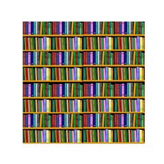 Books On A Shelf Square Satin Scarf (30  X 30 ) by TetiBright