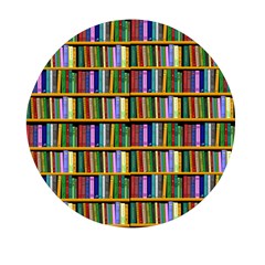 Books On A Shelf Mini Round Pill Box (pack Of 3) by TetiBright