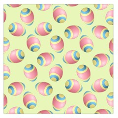 Colorful Easter Eggs Pattern Green Square Satin Scarf (36  X 36 ) by TetiBright