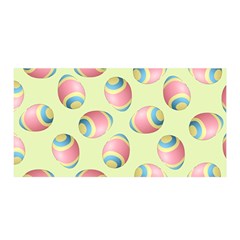 Colorful Easter Eggs Pattern Green Satin Wrap 35  X 70  by TetiBright