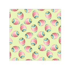 Colorful Easter Eggs Pattern Green Square Satin Scarf (30  X 30 ) by TetiBright