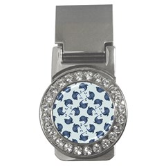 Blue Dolphins Pattern Money Clips (cz)  by TetiBright