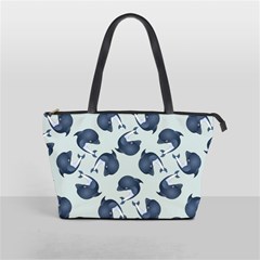 Blue Dolphins Pattern Classic Shoulder Handbag by TetiBright