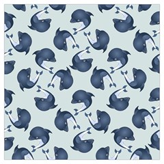 Blue Dolphins Pattern Lightweight Scarf  by TetiBright