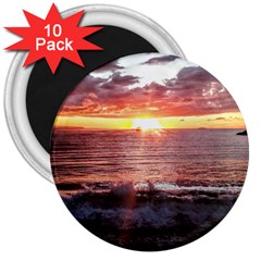 Tropical Sunset 3  Magnets (10 Pack)  by StarvingArtisan