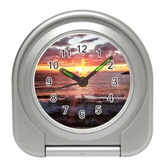 Tropical Sunset Travel Alarm Clock by StarvingArtisan