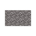 Black Cheetah Skin Sticker Rectangular (10 pack) Front