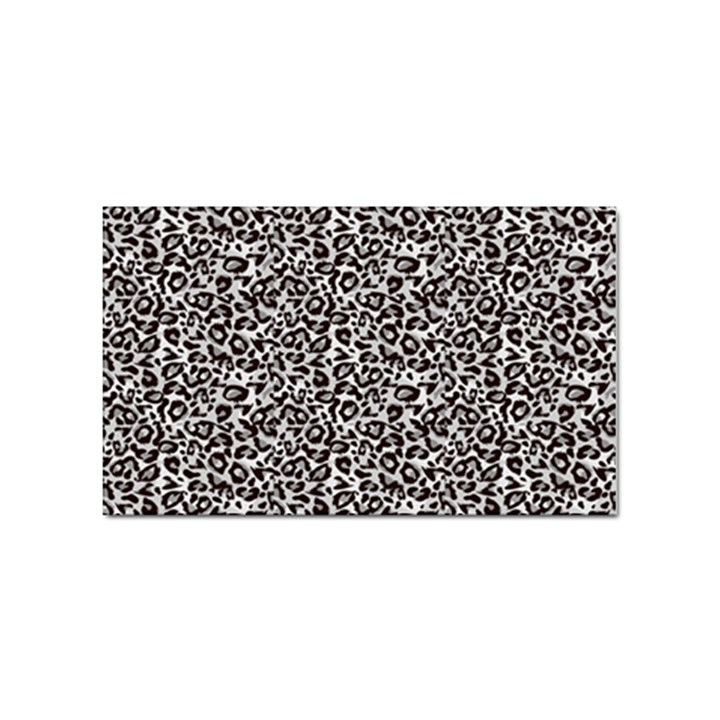 Black Cheetah Skin Sticker Rectangular (10 pack)