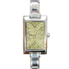 Vintage Mapa Mundi  Rectangle Italian Charm Watch by ConteMonfrey