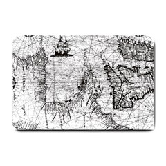 Antique Mercant Map  Small Doormat by ConteMonfrey