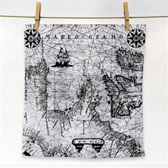 Antique Mercant Map  Face Towel by ConteMonfrey