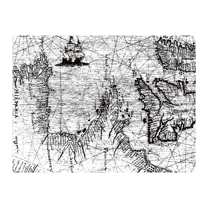 Antique Mercant Map  Premium Plush Fleece Blanket (Mini)