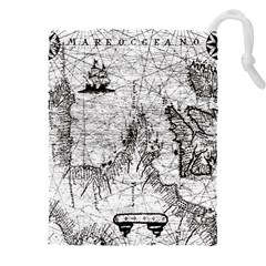 Antique Mercant Map  Drawstring Pouch (4xl) by ConteMonfrey