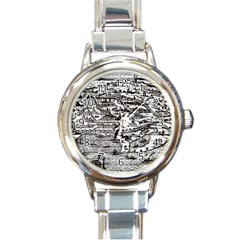 Old Civilization Round Italian Charm Watch by ConteMonfrey