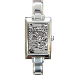 Old Civilization Rectangle Italian Charm Watch Front