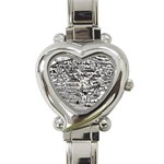 Old Civilization Heart Italian Charm Watch Front