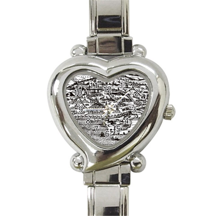 Old Civilization Heart Italian Charm Watch