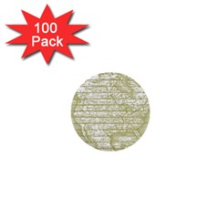 Vintage America`s Map 1  Mini Buttons (100 Pack)  by ConteMonfrey