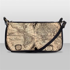 World Map - Nova Delineatio Totius Orbis Terrarum -  1659-1733 Shoulder Clutch Bag by ConteMonfrey