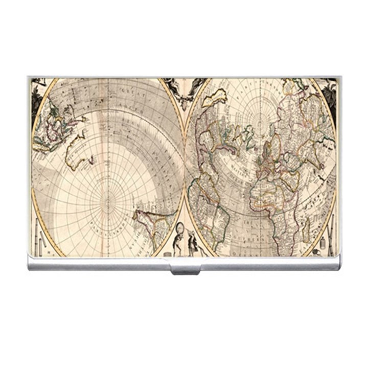 Mapa Mundi - 1774 Business Card Holder