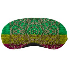 Rainbow Landscape With A Beautiful Silver Star So Decorative Sleeping Mask by pepitasart