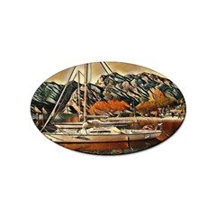 Art Boats Garda, Italy  Sticker (oval) by ConteMonfrey