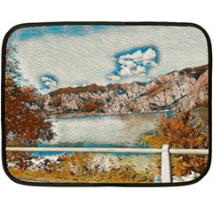 Side Way To Lake Garda, Italy  Fleece Blanket (mini) by ConteMonfrey