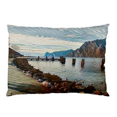 Ducks On Gardasee Pillow Case (two Sides) by ConteMonfrey