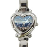 Lake in Italy Heart Italian Charm Watch Front