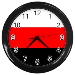 Erzya Flag Wall Clock (black) by tony4urban