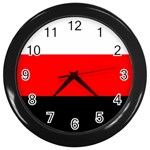 Erzya Flag Wall Clock (Black) Front