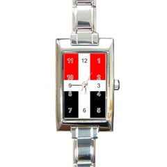 Arpitania Flag Rectangle Italian Charm Watch by tony4urban