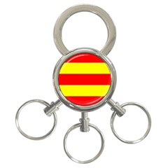 Aust Agder Flag 3-ring Key Chain by tony4urban