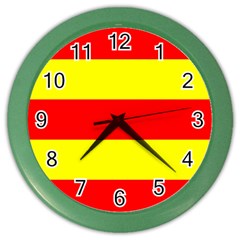 Aust Agder Flag Color Wall Clock by tony4urban