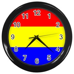 Budapest Flag Wall Clock (black) by tony4urban