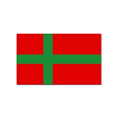 Bornholm Denmark Flag Sticker Rectangular (100 Pack) by tony4urban