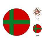 Bornholm Denmark Flag Playing Cards Single Design (Round) Front