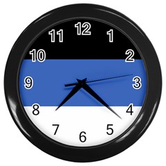 Estonia Wall Clock (black) by tony4urban