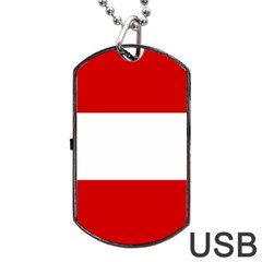 Austria Dog Tag Usb Flash (one Side) by tony4urban