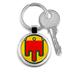 Auvergne Flag Key Chain (round) by tony4urban