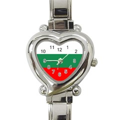 Bulgaria Heart Italian Charm Watch by tony4urban