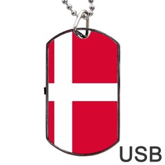 Denmark Dog Tag Usb Flash (one Side) by tony4urban