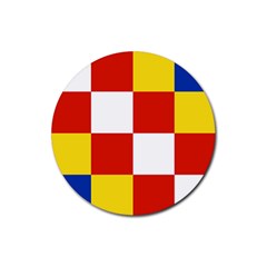 Antwerp Flag Rubber Coaster (round) by tony4urban