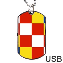 Antwerp Flag Dog Tag Usb Flash (one Side) by tony4urban