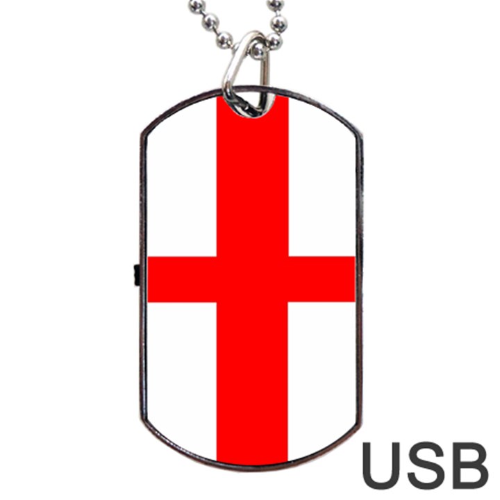 England Dog Tag USB Flash (One Side)