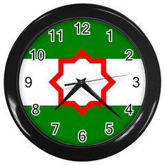 Andalusia Flag Wall Clock (black) by tony4urban